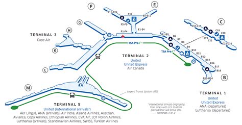 Chicago Ohare Intl Ord Airport Map United Airlines