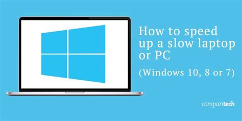 If disabling startup programs doesn't resolve the slow boot issue, proceed to the next fix. How to speed up a slow laptop or PC (Windows 10, 8 or 7 ...