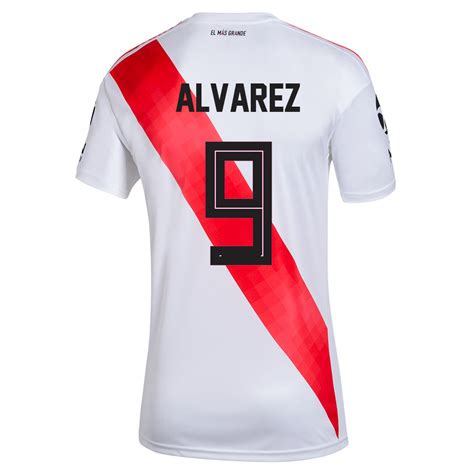 Hombre Fútbol Camiseta Julian Alvarez 9 1ª Equipación Blanco 202021