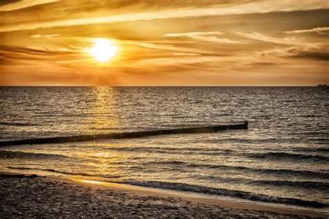 Sunset Baltic Sea Stock Image Image Of Sand Scene Sunset 53758423