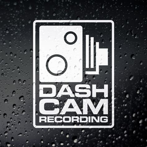 Dash Cam Recording Funny Car Sticker Decal Bumper Window Etsy