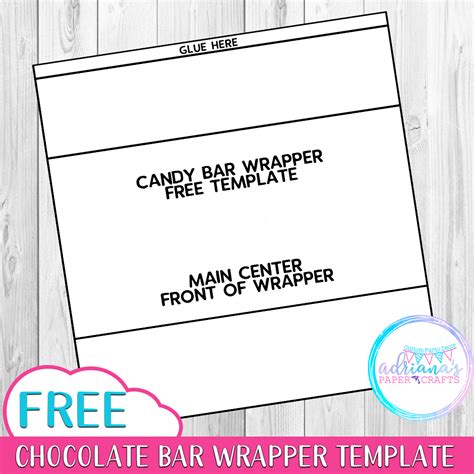 Find out how to make the craft here. Free Chocolate Bar Wrapper Template - Adriana's Paper Crafts