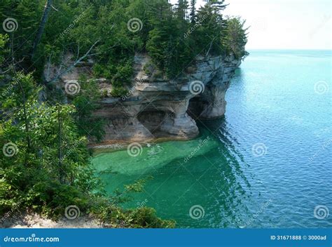 Scenic Michigan Great Lakes Stock Photo Image Of Clear Summer 31671888