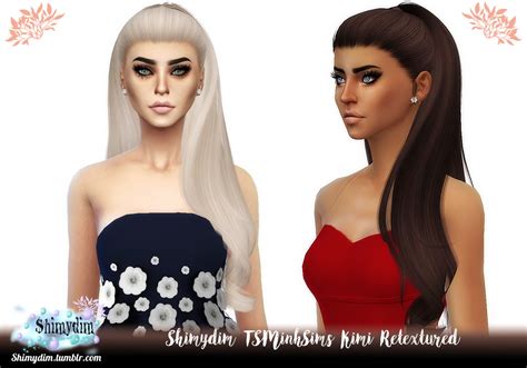 Shimydim Tsminh`s Kimi Hair Retextured Sims 4 Hairs