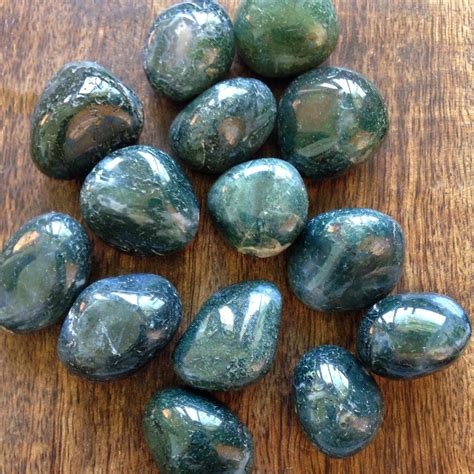 Moss Agate Healing Crystal Stones Concentration Persistence