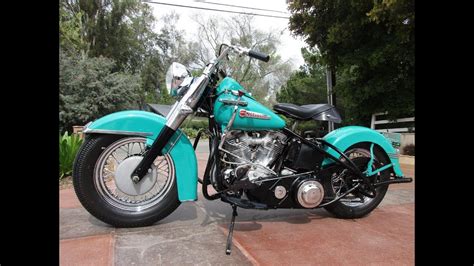 1949 Harley Davidson Hydra Glide Start And Ride Youtube