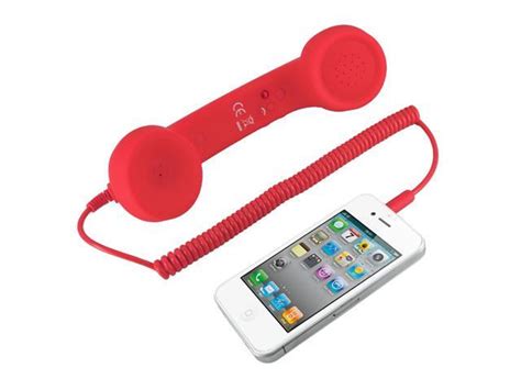 Retro Pop Phone Handset For Apple Iphone 4 Ipad 2 Red