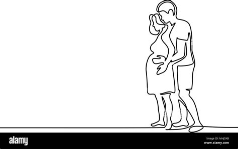mujer embarazada con esposo imágenes vectoriales de stock alamy
