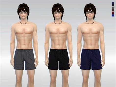 Sims 4 Teen Sims Cc Swimming Sport Man Swimming Sport Shorts Swim