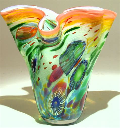 Art Glass Fluted Vase From Kela S A Glass Gallery On Kauai I