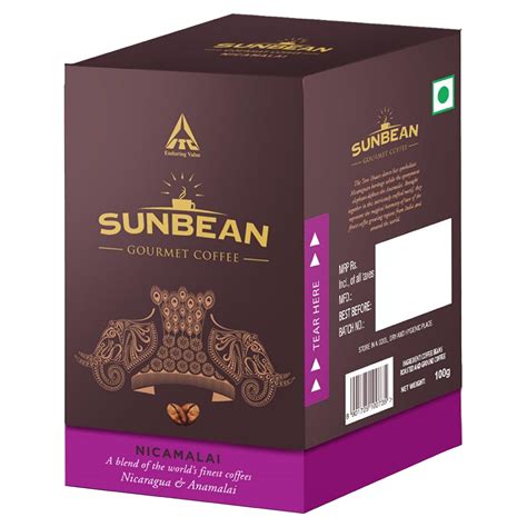 Buy Sunbean Gourmet Coffee Nicamalai 100g Pouch Online At Natures Basket