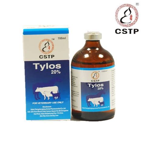 Tylosin 20 Injection Hebei Chengshengtang Animal Pharmaceutical Co