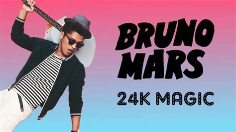 Bruno Mars 24k Magic Lyrics Youtube