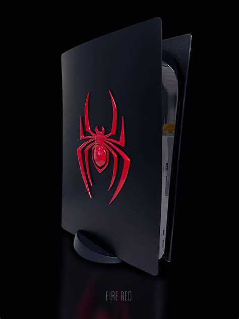 Ps5 Custom Spiderman Mile Morales Logo Faceplate Add On Etsy