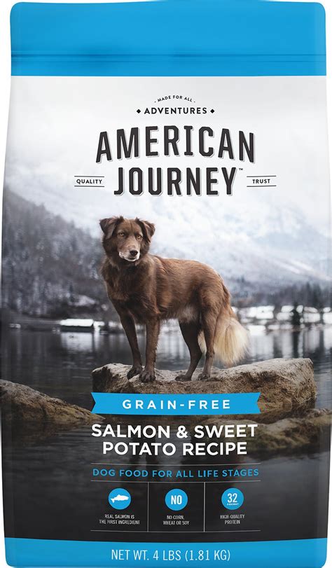 American journey is full of nutritious ingredients that fuel your pet's everyday adventures. AMERICAN JOURNEY Salmon & Sweet Potato Recipe Grain-Free ...