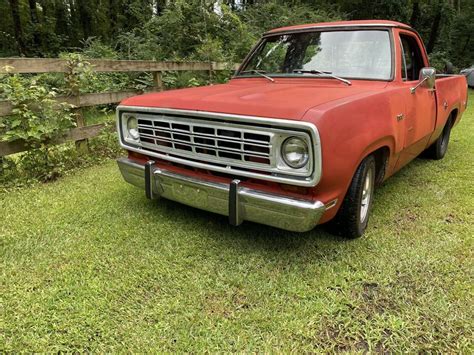 1976 Dodge D 100 Pickup Red Rwd Automatic Adventurer Se Classic Dodge