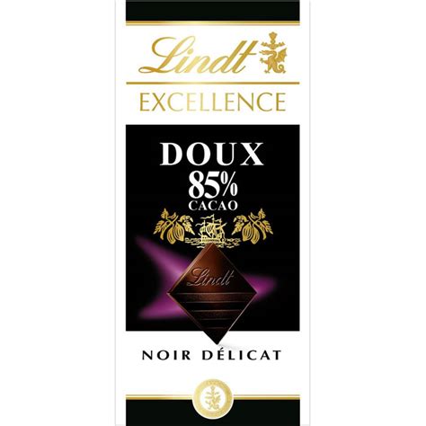 LINDT Tablette De Chocolat Noir 85 Cacao Chronodrive