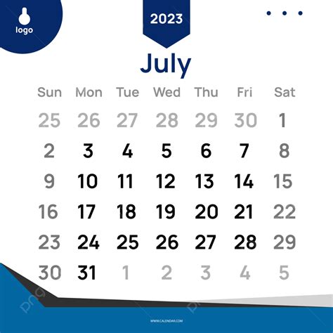 Gambar Kalender Biru Dan Hitam Juli 2023 Kalender 2023 Kalender