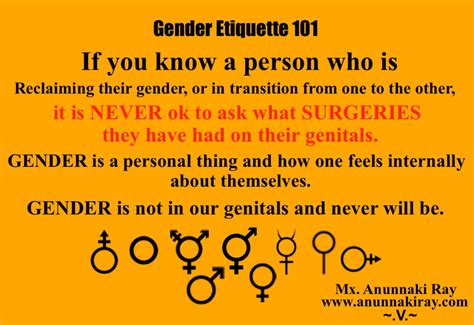 Gender Etiquette 101 Genital Surgery Mx Anunnaki Ray Marquez