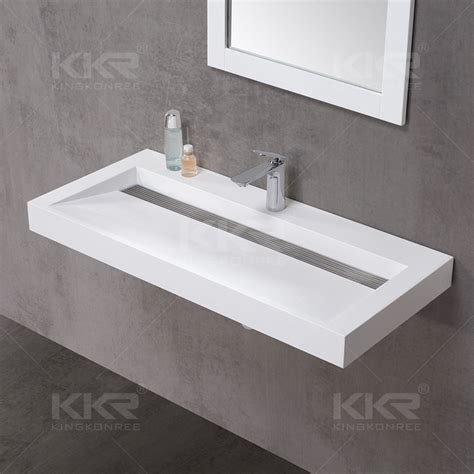 White Matte Stone Resin Integrated Once Piece Sanitary Ware Solid