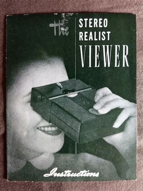 vintage 1940 s 1950 s david white co stereo realist viewer instruction booklet 7 99 picclick