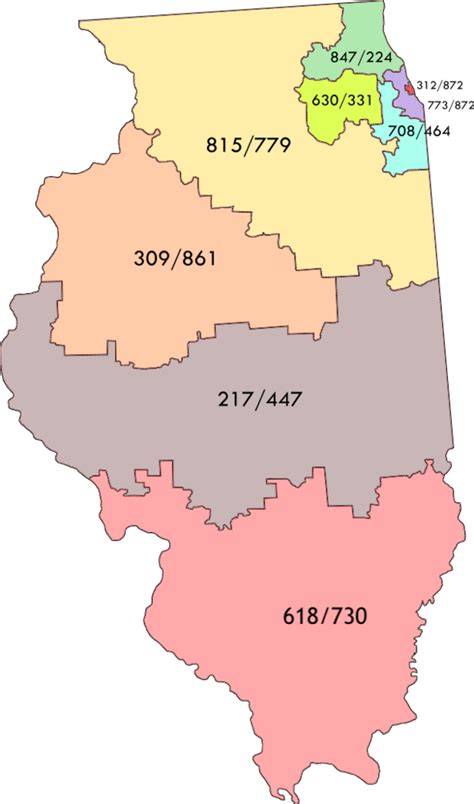List Of Illinois Area Codes Wikipedia