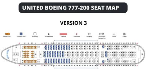 Boeing 777 200 Seat Map With Airline Configuration