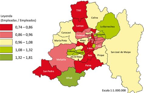 Provincias de la región metropolitana.svg 600 × 500; Brechas territoriales de género en la Región Metropolitana ...
