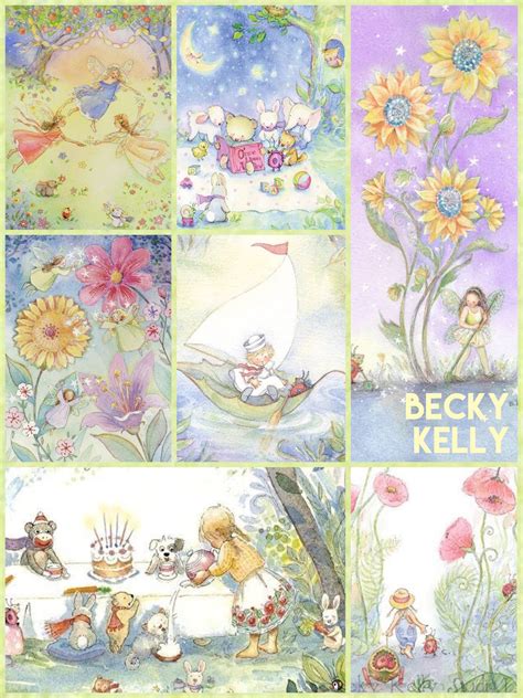 Becky Kelly Card Art Artists For Kids Fantasy Drawings