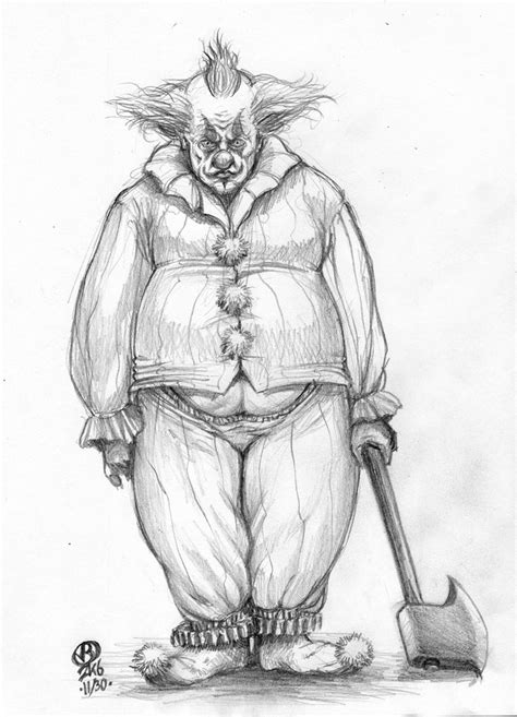 Ill Tempered Clown Scary Clown Drawing Scary Drawings Evil Clowns