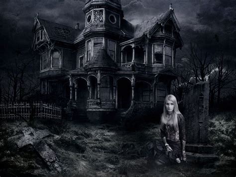 Haunted House Desktop Wallpapers Wallpaper Cave Scary Houses Scary