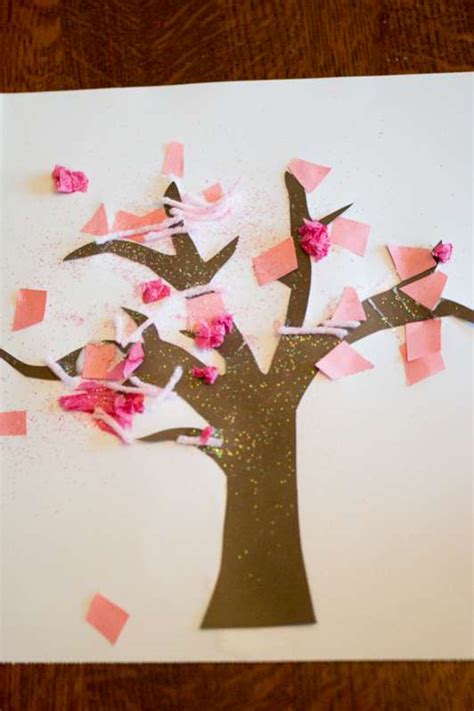 Sparkly Spring Tree Craft For Toddlers To Make Hands On As We Grow