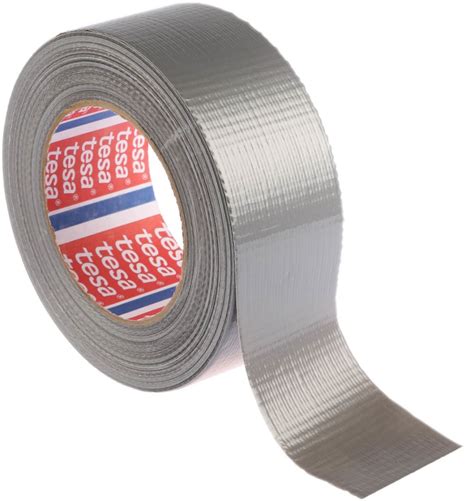 Tesa Duct Tape 50m X 48mm Silver Pe Coated Finish Rs Components