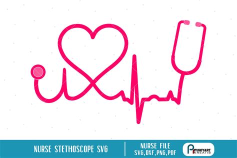 Heart Stethoscope Svg Free Svg Images Collections