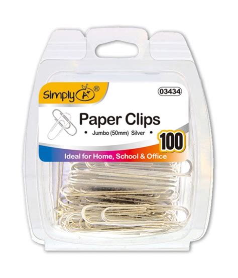 Silver Paper Clips Jumbo