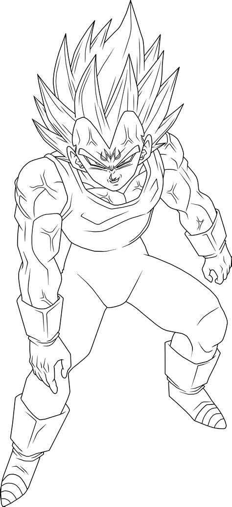 Dbz Majin Vegeta Pages Coloring Pages