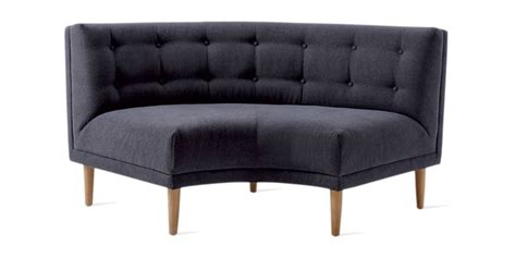 Enjoy free returns and cash on delivery! West Elm Work Rounded Retro Sectional | Curved sofa ...