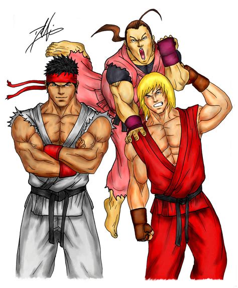 Ryu Ken And Dan By Dhk88 On Deviantart