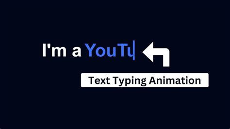 Typing Text Animation In Html Css And Javascript Youtube