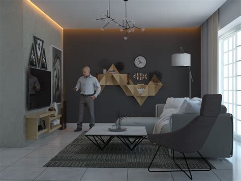 Interior Design Small Living Room Modern Style On Behance