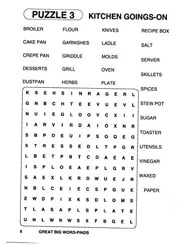 Great Big Word Finds Puzzle Book Word Search Volume 141 Kappa Books