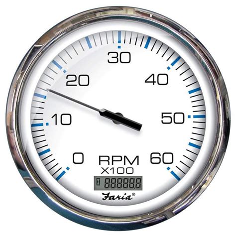 Faria 5 Tachometer 6000 Rpm Digital Hourmeter Gauge Tc9381