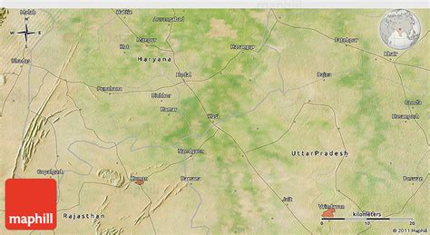 Satellite 3d Map Of Vrindāvan