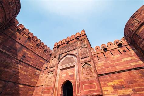 Agra Fort In Agra Uttar Pradesh India Stock Photo Image Of Akbar