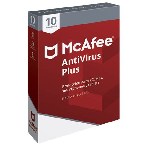 Mcafee antivirus offers advanced security options and, according to independent tests, repels the mcafee software is praised for simplicity of navigation and flexibility, and antivirus solutions are not. McAfee AntiVirus Plus 10 Device | SEARS.COM.MX - Me entiende!