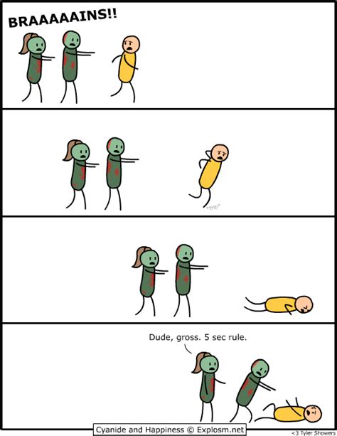 Even Zombies Follow The 5 Second Rule