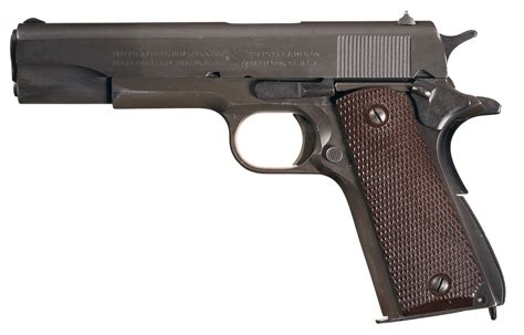 Us Colt Model 1911a1 Pistol With Holster Rock Island Auction
