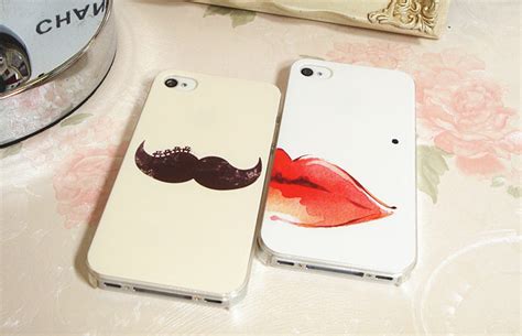 Cute Mustache And Lip Iphone 4 Case Iphone Case Cute Couple Case