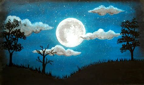 Drawing Pastel Painting Drawing Night Scenery Mavieetlereve