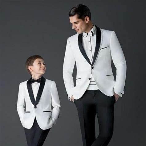 New Blackwhite Little Boys Suits For Weddings Child Suit Tuxedo Prom